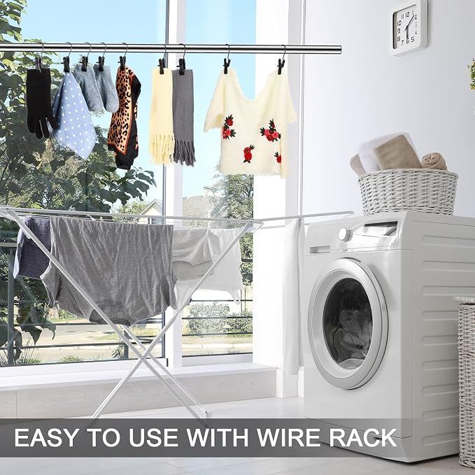 100 Pieces Boot Hangers for Closet Laundry Hooks Hanging Clips Boot Hangers - Image 7