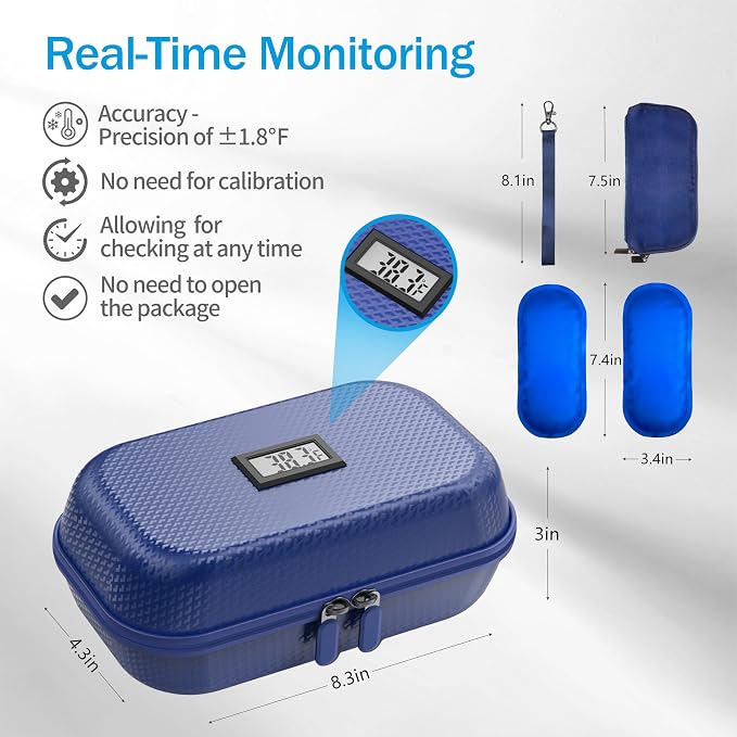 Insulin Cooler Travel Case TSA Approved, Refrigerated Medicine Travel Case - Image 5