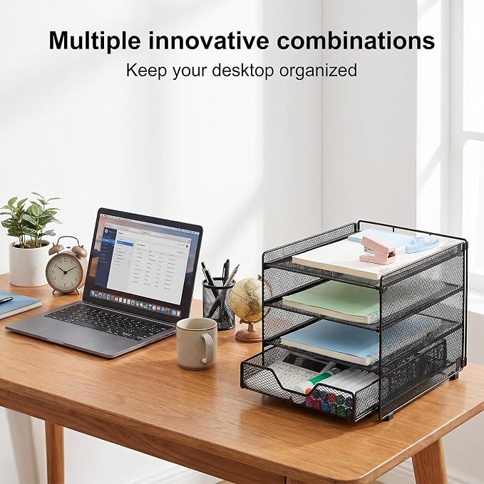 OPNICE Desk Organizer, 4-Tier Desktop File Organizer - Image 7