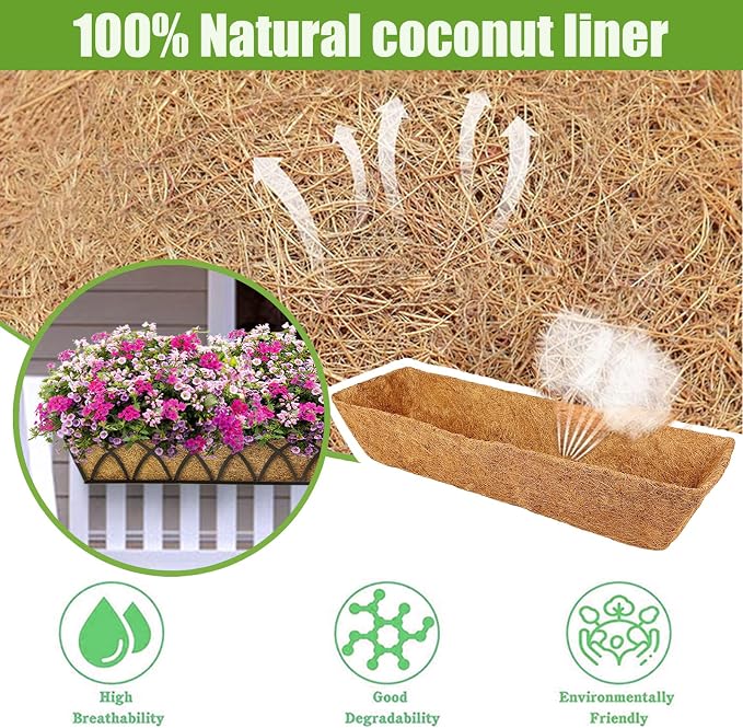 4 Pack 30 Inch Trough Coconut Liners - Image 4