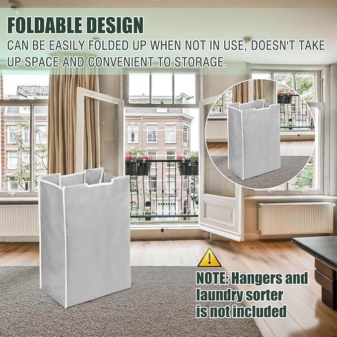 3 Pcs Laundry Sorter Replacement Bags Hamper Cart Removable Replacement Laundry - Image 8
