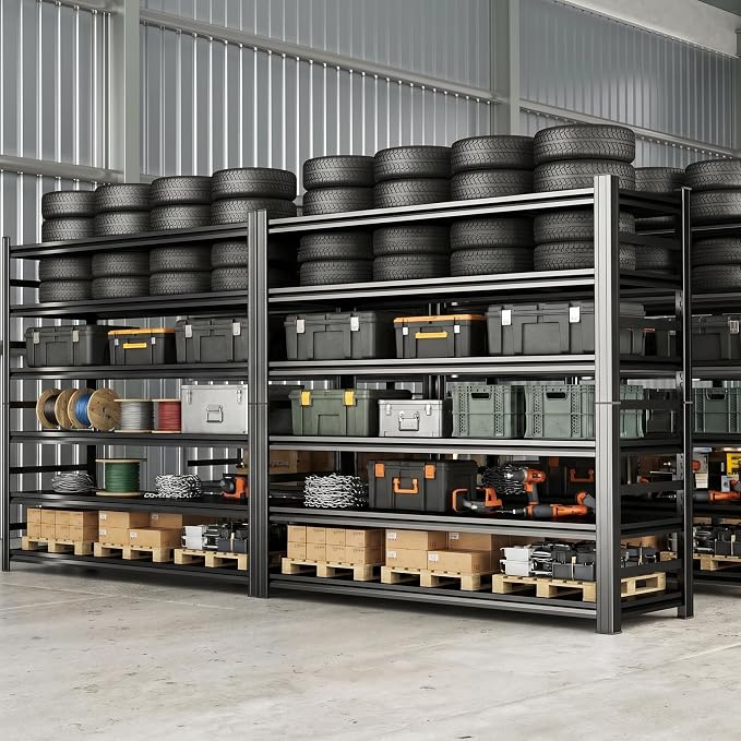 Garage Shelving, 3000 LBS Heavy Duty Metal Storage Shelves - Image 2