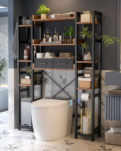 Over The Toilet Storage with 2 Drawers - Image 2