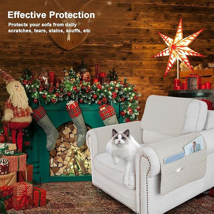 Waterproof Sofa Armrest Cover Headrest Cover - Image 2