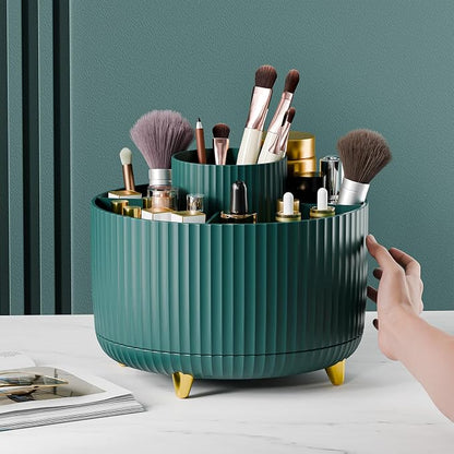 360° Rotate Makeup Brush Holder Organizer, Makeup Organizers Countertop - Image 6