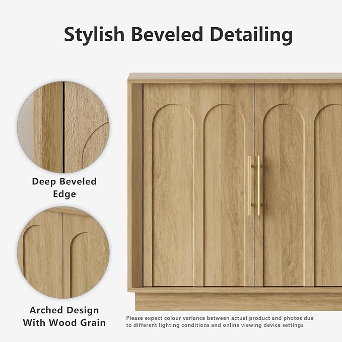 FORTUNETEC 67" Sideboard Buffet Cabinet - Image 3