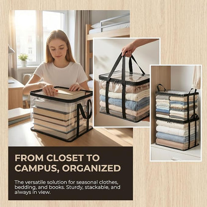 Large Heavy-Duty Thick Plastic Clear Storage Bag - Image 3