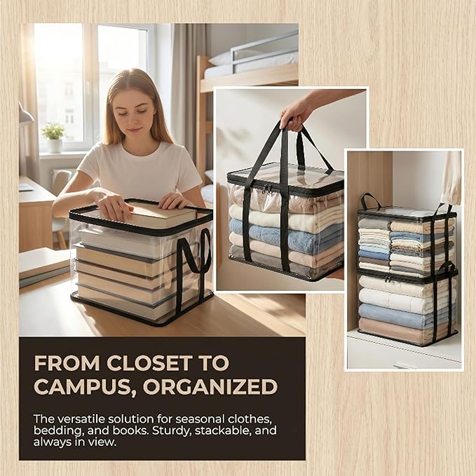 Large Heavy-Duty Thick Plastic Clear Storage Bag - Image 3
