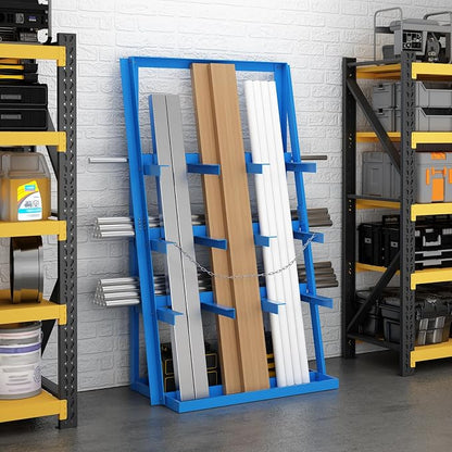 Vertical Bar Rack, 3000 LB Capacity Heavy-Duty Steel Lumber Storage, - Image 7
