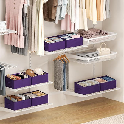DIMJ Large Closet Shelf Organizer Bins 8 Packs - Image 6