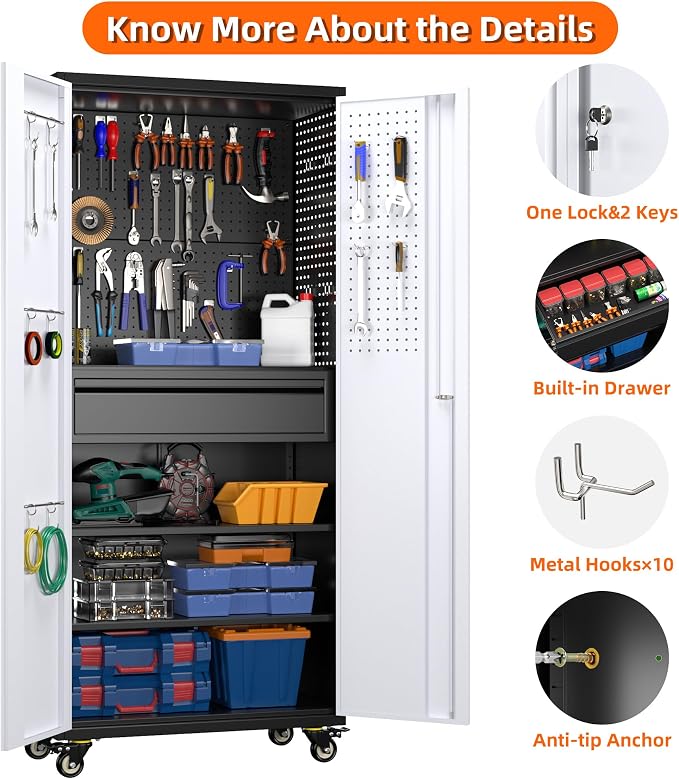 Aobabo Garage Storage Cabinet - Image 4
