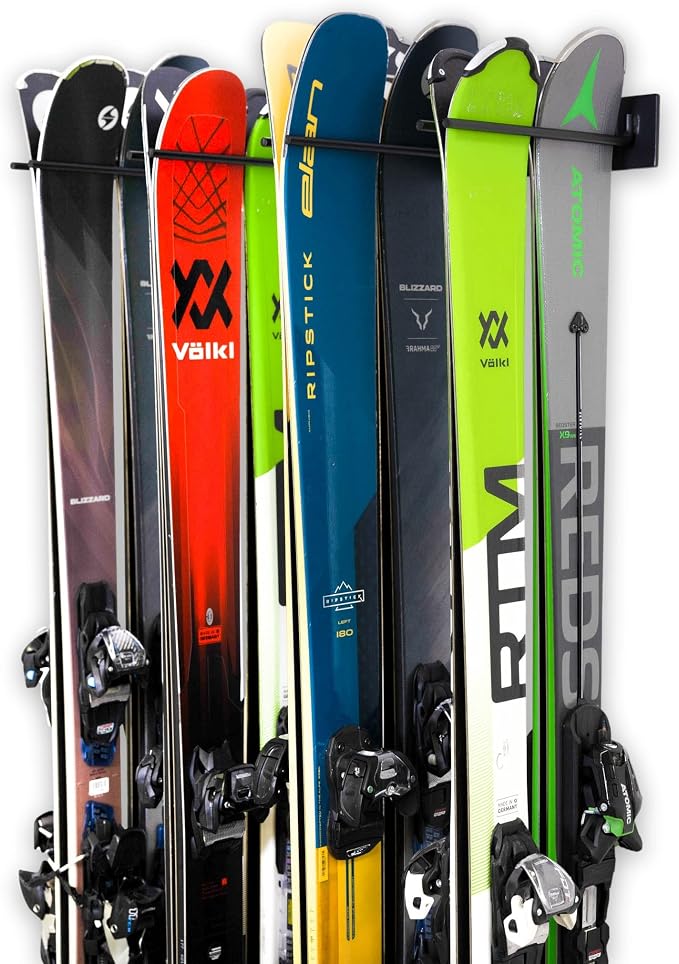 StoreYourBoard Ski Rack Wall Mount – Heavy-Duty Steel Ski Wall Mount Holds Up - Image 5