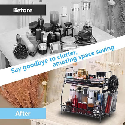 LEMIKKLE Countertop Organizer for Bathroom, Bedroom & Kitchen Counter Shelf - Image 4