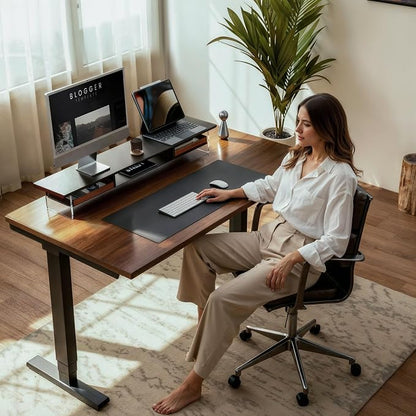 Fenge Dual Monitor Stand with Drawer, 42.5 Inch Large Monitor Riser with - Image 2