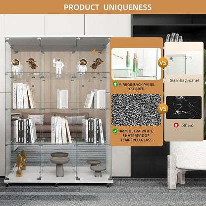 Beauty4U Glass Display Cabinet - Image 4
