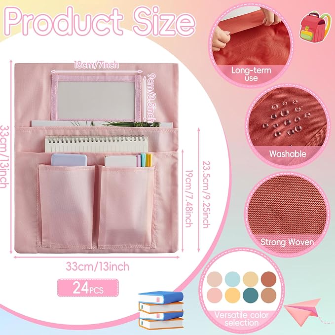 gisgfim 24 Pcs Small Chair Pockets - Image 2