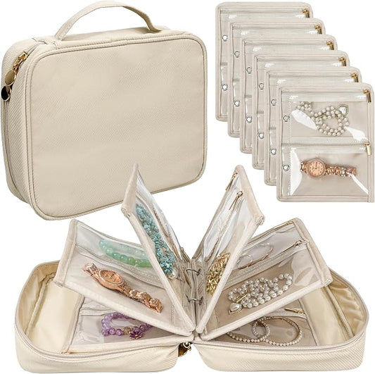Travel Jewelry Organizer Case, Jewelry Bags by LingLingo