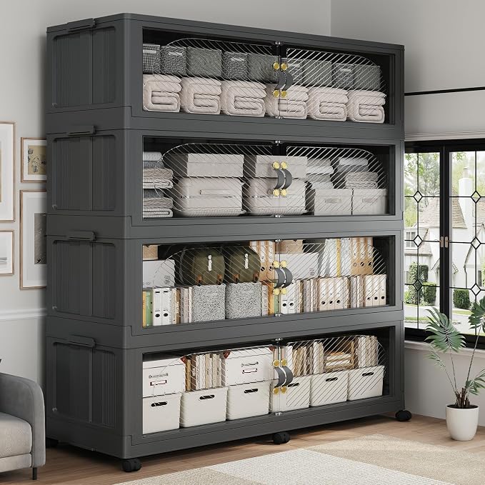 1280QT Extra Large Stackable Storage Bins by Fangtueh