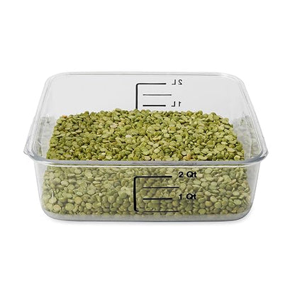 Rubbermaid Commercial Products Plastic Space Saving Square Food Storage - Image 2