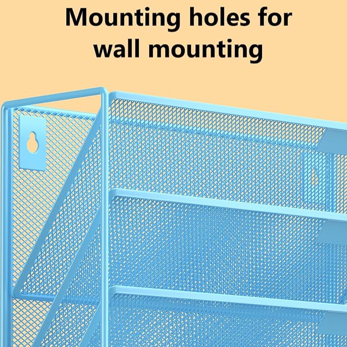 Kuntine.B Wall File Organizer Office Hanging Magazine Holder Wall File Organizer - Image 4