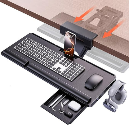 Klearlook Upgraded Ergonomic Keyboard Tray Under Desk, Adjustable Sliding by KlearlookMaximizedClarity