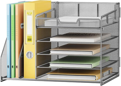 Lavatino 5-Tier Metal Mesh Desk Organizer - Image 2
