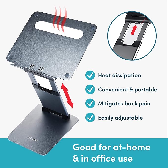 Lifelong Ergonomic Adjustable Laptop Stand - Image 6