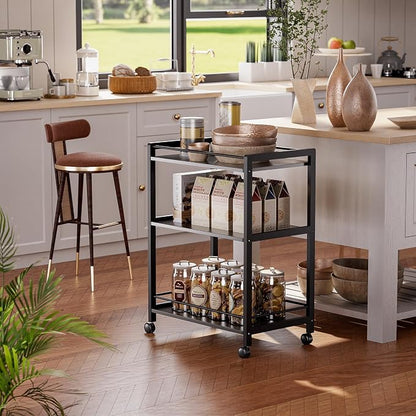 HITNET Bar Cart Black, Serving Cart - Image 2