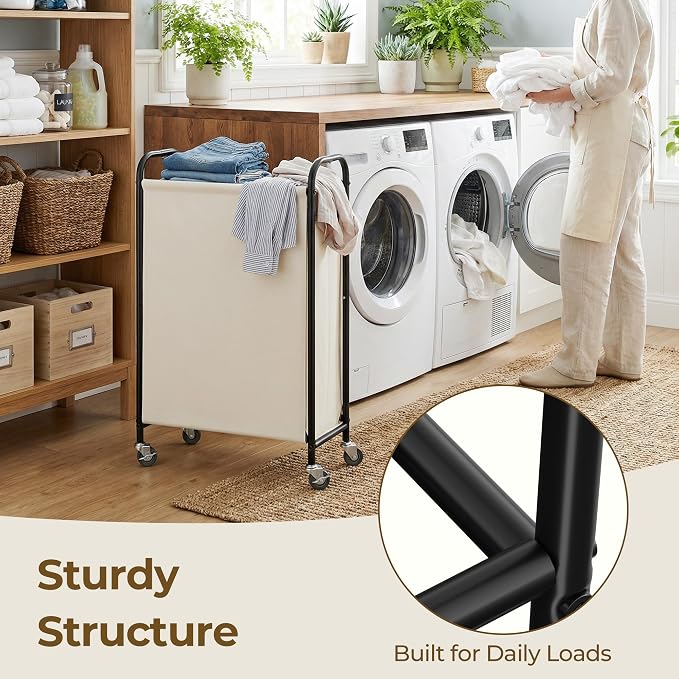 GRANNY SAYS 80L Laundry Hamper, Slim Laundry Basket - Image 6
