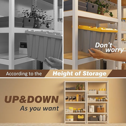 5 Tier White Closet Storage Shelves 36" W x 16" D x 72" H | Heavy Duty Shelves - Image 5