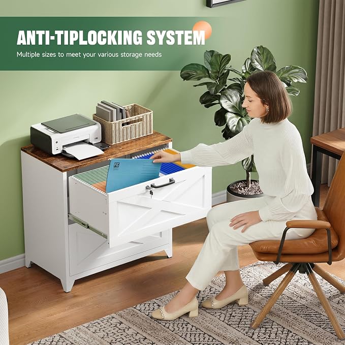 Letaya 2 Drawer File Cabinet - Image 4