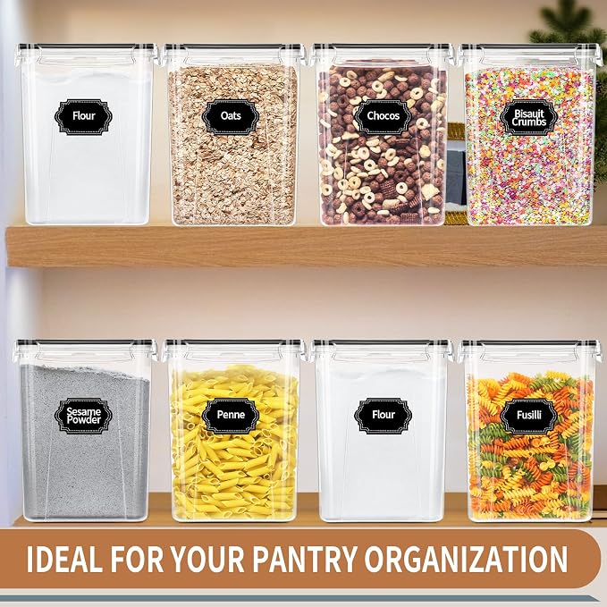 PRAKI Large Airtight Food Storage Containers 5.2L / 195oz, Baking Supplies - Image 7