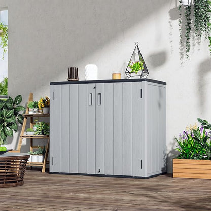 Large Outdoor Storage Box, Resin Sheds&Outdoor Storage Waterproof/Lockable - Image 2