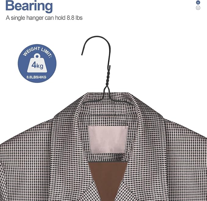 SPECILITE Wire Hangers 100 Pack, Metal Wire Clothes Hanger Bulk - Image 2