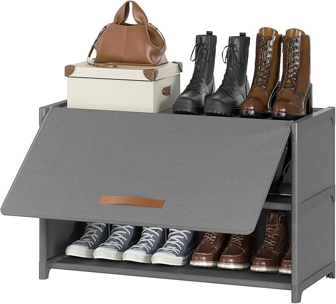 Shoe Rack, 3 Tier Shoe Storage Cabinet by UNITSTAGE