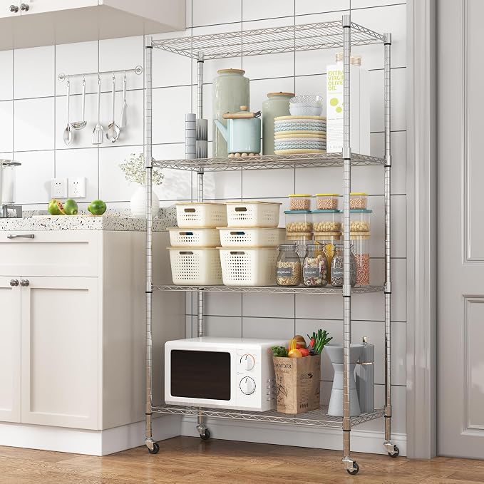 Homdox Heavy Duty 4-Tier Metal Shelving Unit - Image 2