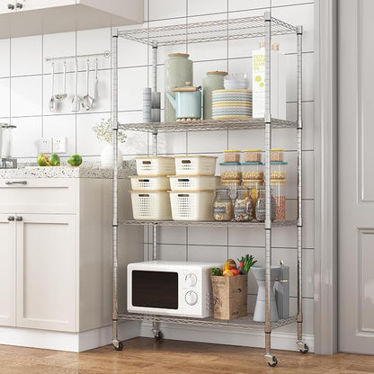 Homdox Heavy Duty 4-Tier Metal Shelving Unit - Image 2