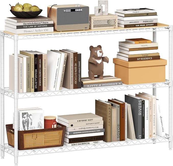 Homeiju 3-Shelf Storage Rack, Heavy Duty by Homeiju
