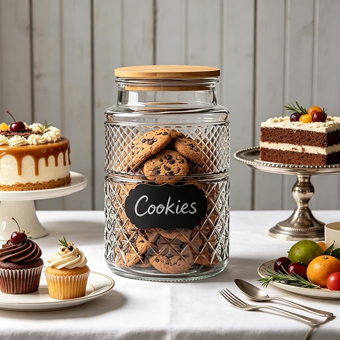 Prettidecor 60 FL OZ Large Glass Storage Jar - Image 5