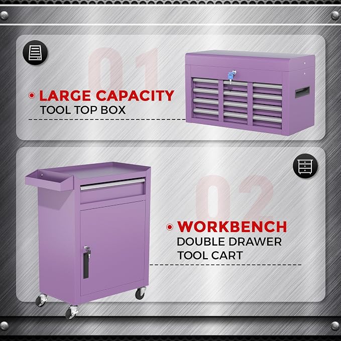 INTERGREAT 5 Drawer Tool Chest - Image 7