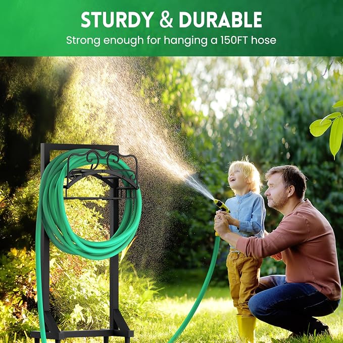 Garden Hose Holder, Heavy Duty Metal Water Hose Holder - Image 5