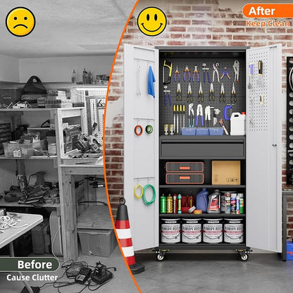 Aobabo Garage Storage Cabinet - Image 8