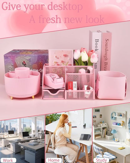 Pink Desk Accessories and Organizers - Image 7