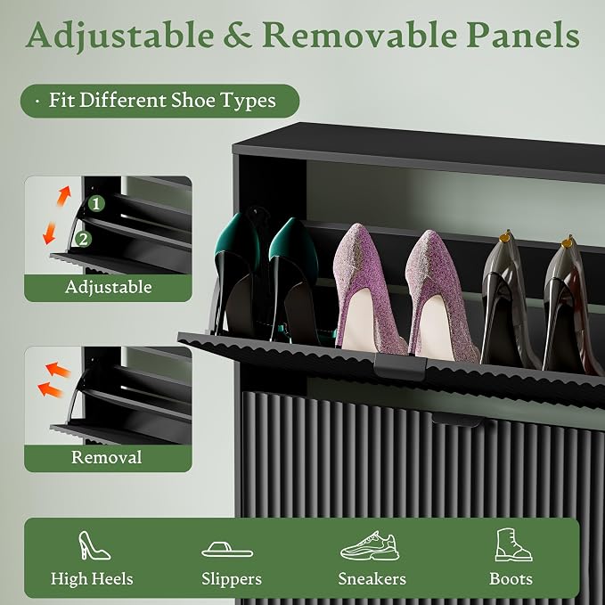Xixini Shoe Storage Cabinet for Entryway - Image 3