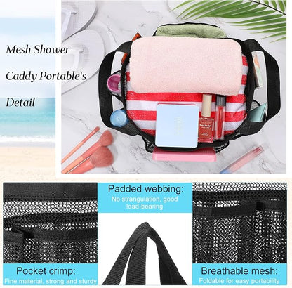 Hillban 4 Pcs Mesh Shower Caddy Portable Shower Caddy - Image 3