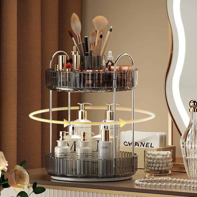 YCIA&DONE Rotating Makeup Organizer by YCIADONE