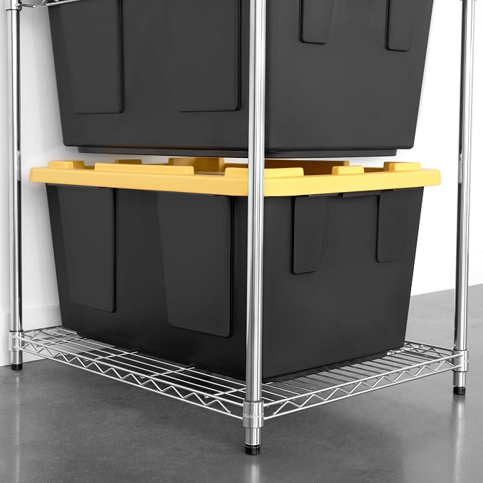 SafeRacks 2 Pack 5-Tier Steel Tote Rack - Image 5