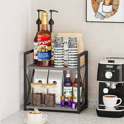 Giikin Countertop Shelf Organizer, 2 Tier Coffee Organizer - Image 5