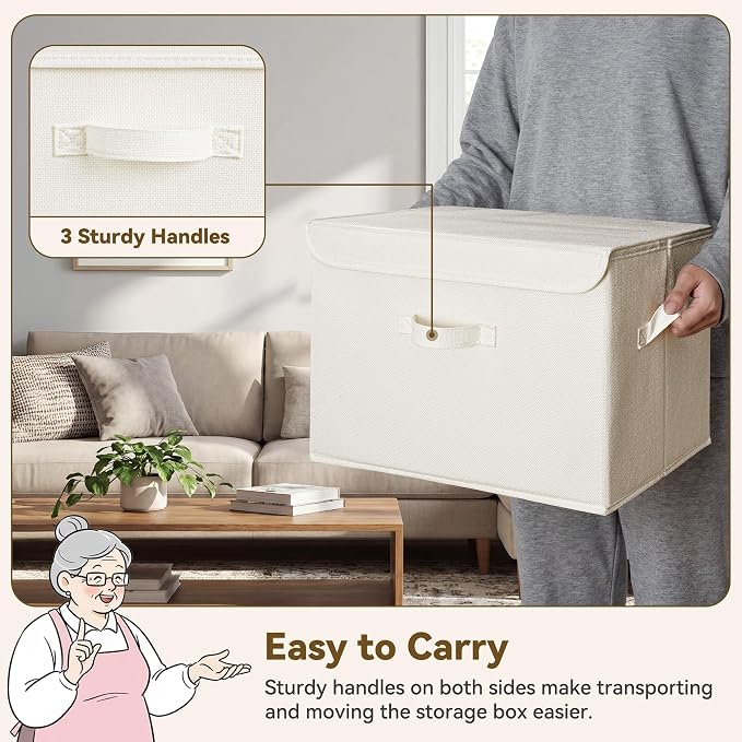 GRANNY SAYS Closet Storage Bins, Decorative Storage Boxes - Image 5