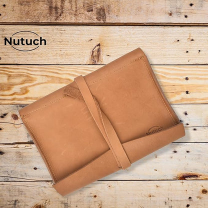 Leather Tech Pouch for Cables Chargers Phone | Tech Bag | Zipper Travel - Image 8